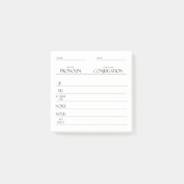 Frans | Werkwoorden Vervoeging Praktijk Post-it® Notes