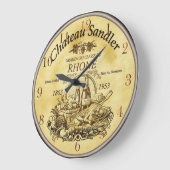 Frans wijnetiket grote klok (Hoek)