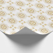 Frans wit cadeaupapier (Hoek)
