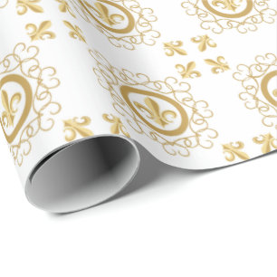 Frans wit cadeaupapier