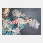  Frans Woman Decoupage Wrapping Paper (Voorkant)