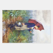 Frans Woman Decoupage Wrapping Paper (Voorkant 2)