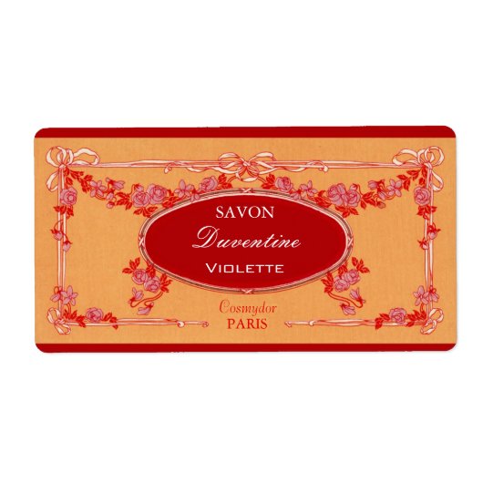  Frans zeeplabel - rechthoek Etiket (Voorkant)