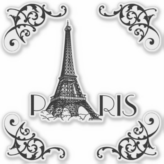 Franse accent Sticker (Voorkant)