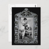 Franse Actress Briefkaart (Voorkant / Achterkant)