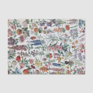  Franse Adolphe Millot Flowers Tissuepapier