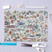  Franse Adolphe Millot Flowers Tissuepapier (Craft)