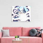 Franse Alpen Canvas Afdruk (Insitu (Woonkamer))