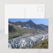 Franse Alpen glacier Briefkaart (Voorkant / Achterkant)