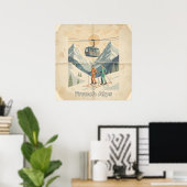 Franse Alpen Poster (Thuiskantoor)