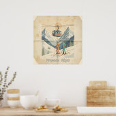 Franse Alpen Poster (Keuken)