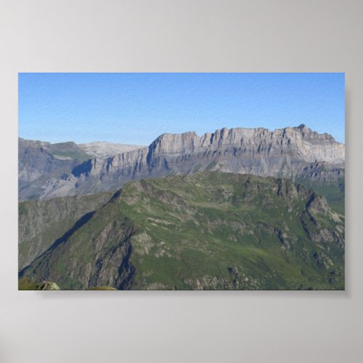 Franse Alpen Poster (Voorkant)