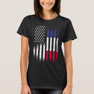 Franse Amerikaanse erfgoedmaand Frankrijk Patriot  T-shirt