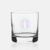 Franse Angel Bastille dag gepersonaliseerd Whisky Glas (Achterkant)