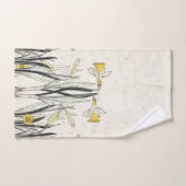 Franse Art Nouveau Narcissus Flower Bath-handdoeks Bad Handdoek (Handdoek)