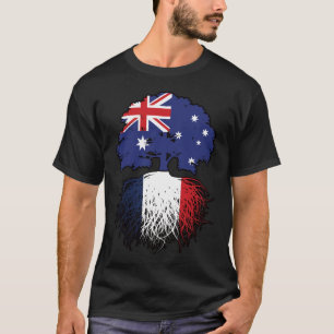 Franse Australische Australische boomstamvlag T-shirt