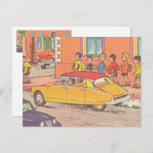 Franse auto briefkaart (Voorkant / Achterkant)