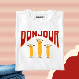 Franse baguette t-shirt
