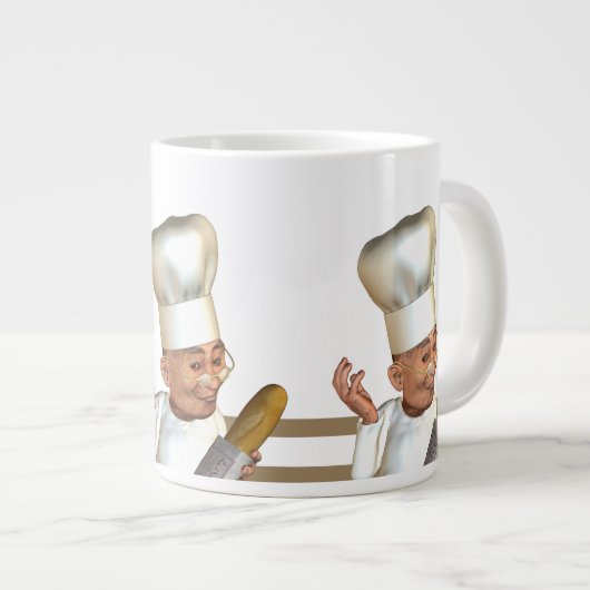 Franse Baker Extra Grote Beker (Voorkant rechts)