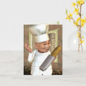 Franse bakkerij gepersonaliseerde Kaarten (Gele Bloem)