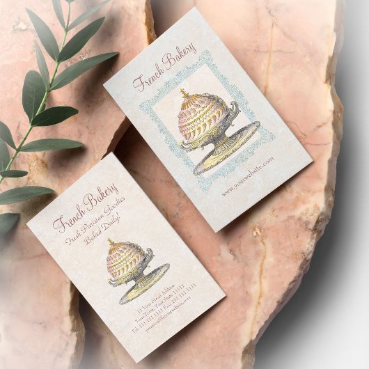 Franse bakkerij Victoriaans taarten Visitekaartje
