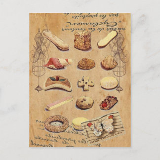 franse bakkersgebak koekjes dessert briefkaart