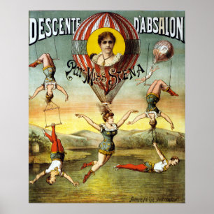 Franse ballon en hoge snelheden Poster