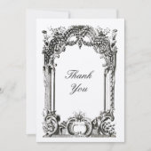 -Franse Baroque Rococo Bedankkaart (Voorkant)