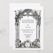  Franse Baroque Rococo Wedding Kaart (Voorkant / Achterkant)