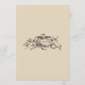 Franse Baroque Rococo Wedding Menu (Achterkant)