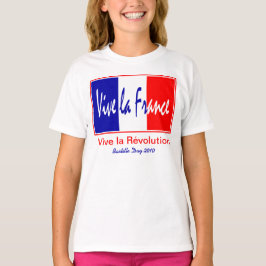 Franse Bastille Day, 14 juli, Vive La France! T-shirt