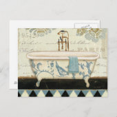 -Franse Bathtub Briefkaart (Voorkant / Achterkant)