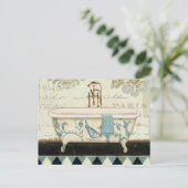 -Franse Bathtub Briefkaart (Staand voorkant)