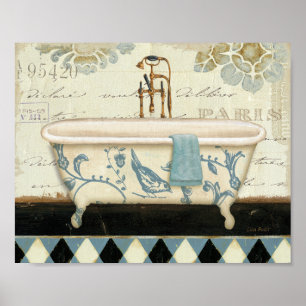 -Franse Bathtub Poster