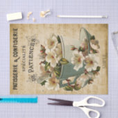 Franse beker van bloemen tissuepapier (Craft)