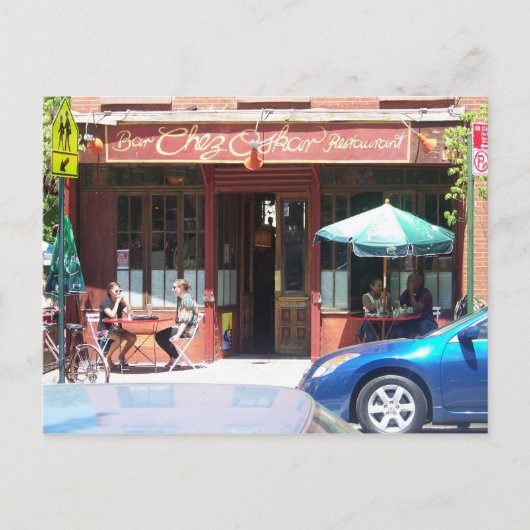 Franse bistro in Fort Greene Brooklyn Briefkaart (Voorkant)