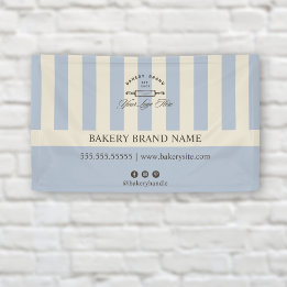  Franse Blauwe Bakkerij Logo Event Display Spandoek