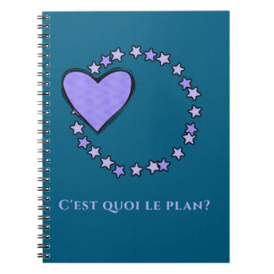 Franse Blauwe en Lavendel Journaling Notitieboek