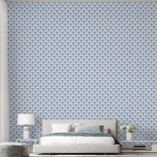 Franse blauwe Fleur di Lilly wandbekleding Behang