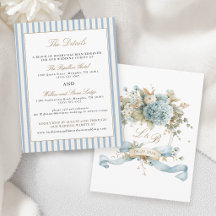Franse Blauwe Hortensia Monogram Kroon Details