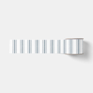 Franse Blauwe Ticking Streep Grosgrain Lint