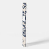 -Franse Blauwe Toile Fleurie Case-Mate iPhone Case (Achterkant / Rechts)