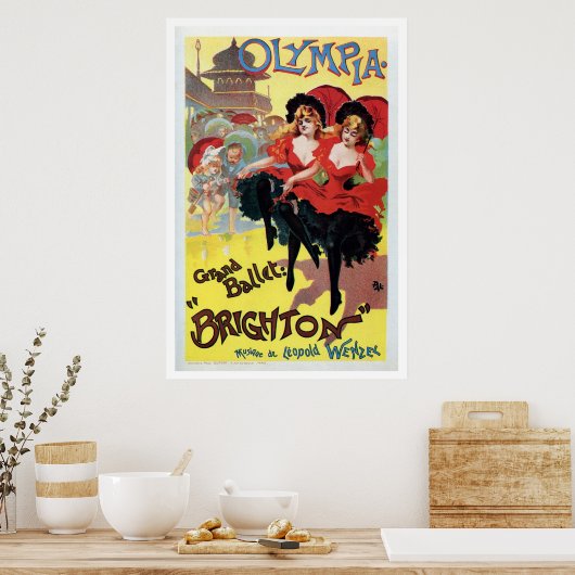 Franse blikblik (cancan) dans Poster (Keuken)