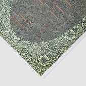 Franse bloementuin Ovaal William Morris Patroon Tissuepapier (Detail)