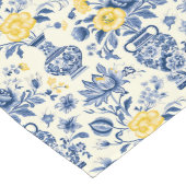 Franse Blue & Lemon Provinciale Ambiance Lange Tafelloper (Hoek)