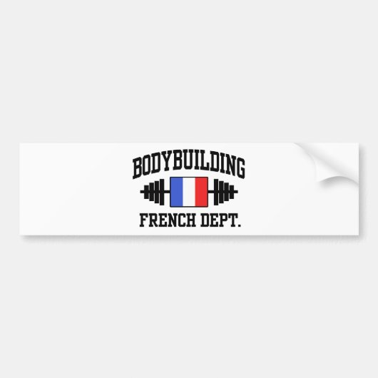 Franse Bodybuilder Bumpersticker (Voorkant)