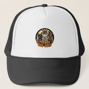 Franse Boo-Honden Halloween Frans Bulldog Ontwerp_ Trucker Pet