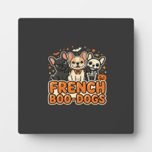 Franse Boo Honden Halloween Franse Bulldog Ontwerp Fotoplaat