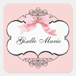 Franse boog n Stippen, meisje Baby shower Sticker 