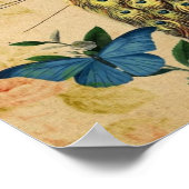 franse botanische camellia berdcage  pauock poster (Hoek)